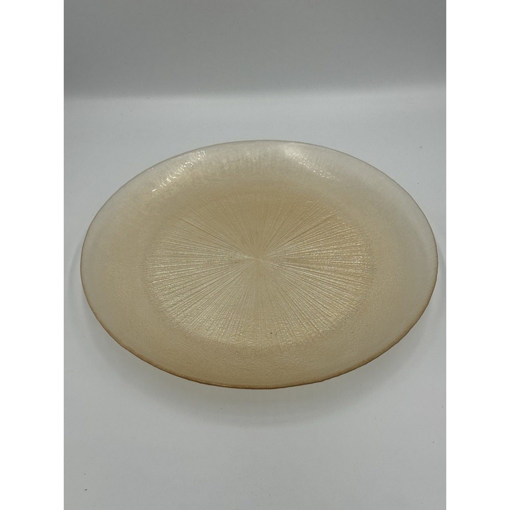 Art Deco Gold Tone Starburst 13" Plate